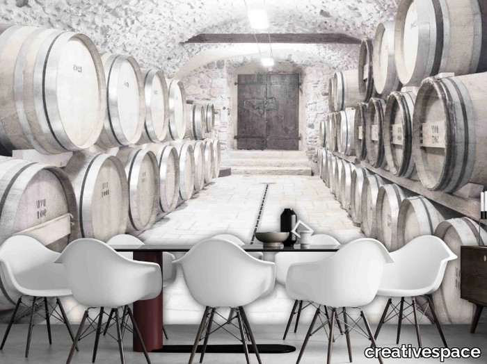 WHITE WINE - Trompe l'oeil wallpaper _ creativespace