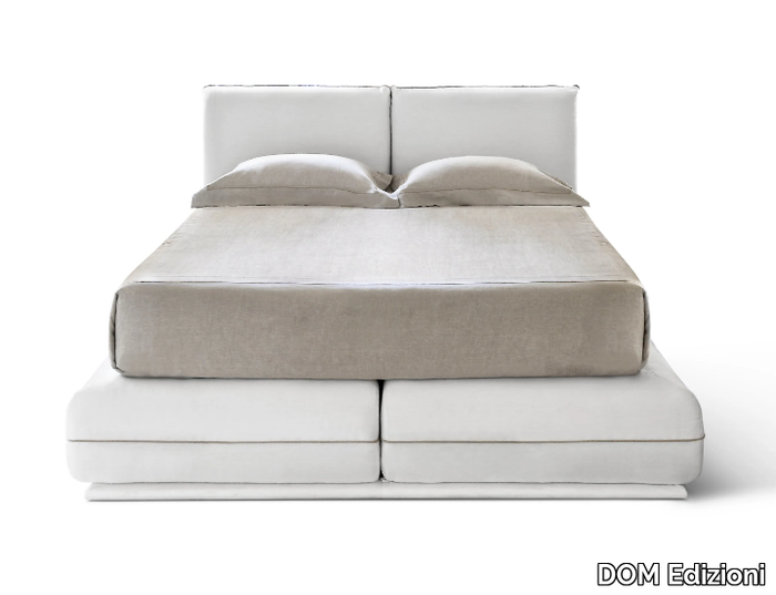 ALMOND - Fabric double bed with upholstered headboard _ DOM Edizioni