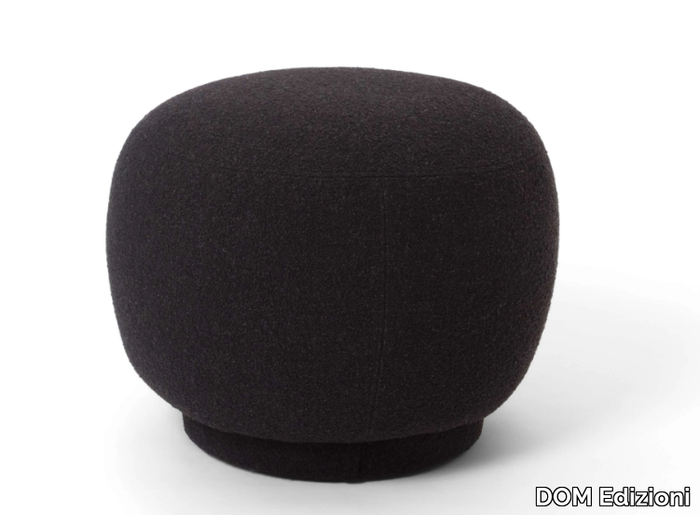 BOMBO - Upholstered round fabric pouf _ DOM Edizioni