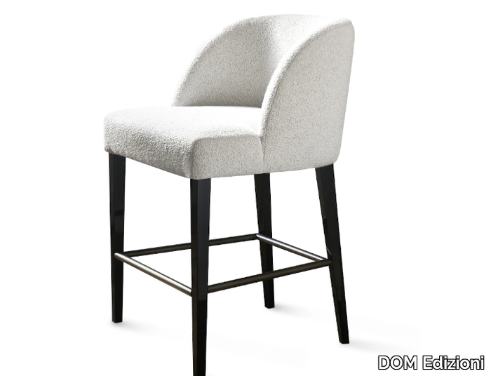 COLETTE BAR - Fabric stool with footrest _ DOM Edizioni