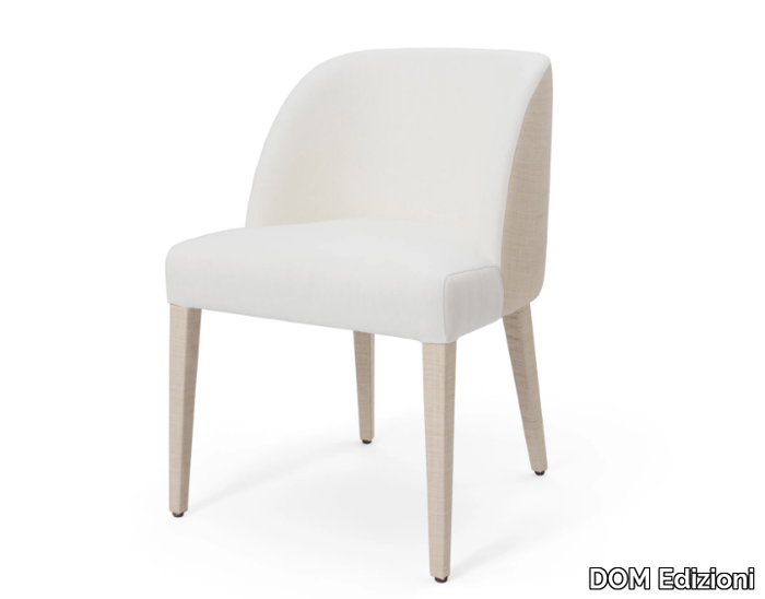 COLETTE RAFFIA DINNER - Upholstered fabric chair _ DOM Edizioni