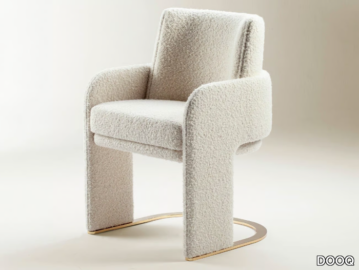 ODISSEIA - Cantilever chair with armrests _ DOOQ