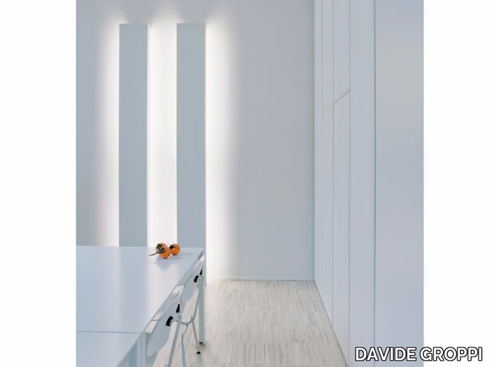 BANNER - Fluorescent metal floor lamp with dimmer _ DAVIDE GROPPI