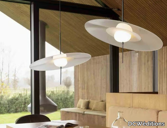 MONO - LED glass and aluminium pendant lamp _ DCWéditions