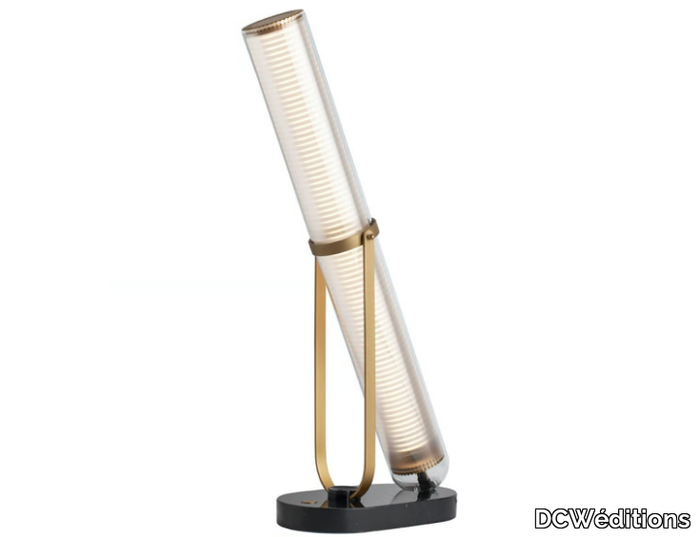 LA LAMPE FRECHIN - LED glass, aluminium and marble table lamp _ DCWéditions