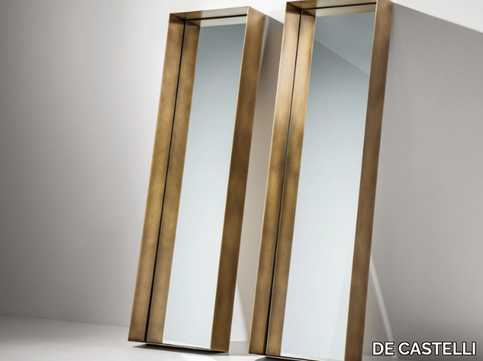 FRAME - Freestanding framed metal mirror _ DE CASTELLI