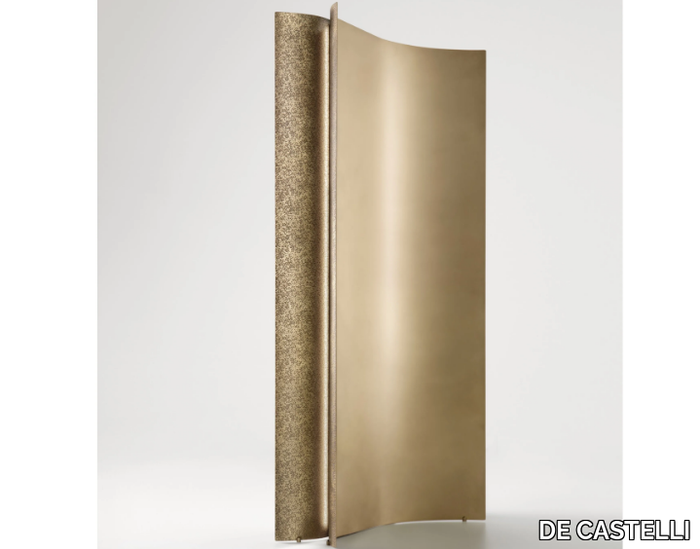 MONOLITE - Brass room divider _ DE CASTELLI