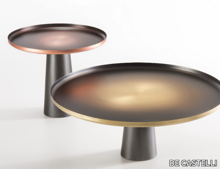 SUNRISE & SUNSET - Round metal coffee table _ DE CASTELLI