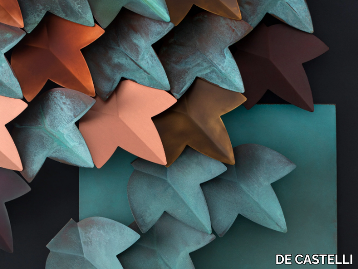 VERTICAL GREEN - Modular copper 3D Wall Cladding _ DE CASTELLI