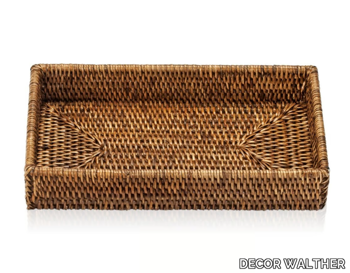 BASKET TAB2 - Rectangular rattan tray _ DECOR WALTHER