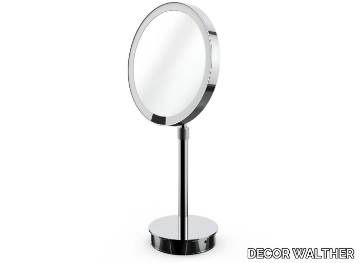 JUST LOOK PLUS SR - Table-top round mirror with integrated lighting _ DECOR WALTHER