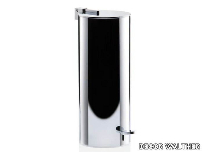 ROUND BIN 3 - Stainless steel bathroom waste bin _ DECOR WALTHER