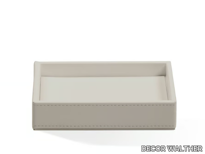 BROWNIE TAB S - Rectangular Imitation leather tray _ DECOR WALTHER