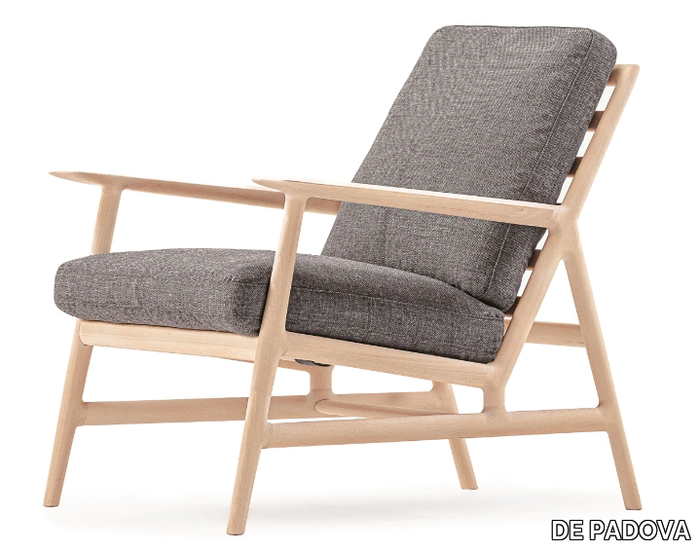 PHILOSOPHERS LOUNGE - Fabric armchair with armrests _ DE PADOVA