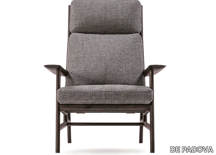 PHILOSOPHERS LOUNGE - Fabric armchair high-back _ DE PADOVA