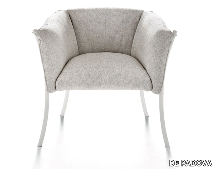 SMERALDA INDOOR - Fabric easy chair with armrests _ DE PADOVA