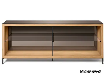 COMBI OPEN UNITS - Wood and glass sideboard _ DE PADOVA