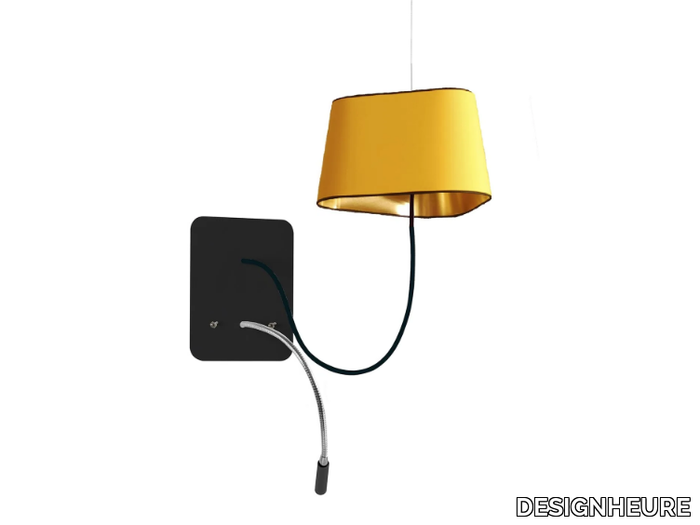 NUAGE PETIT - LED steel wall light with swing arm _ DESIGNHEURE