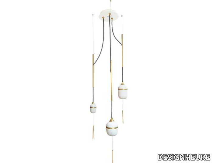 FLEUR DE KAOLIN 120 - LED porcelain pendant lamp _ DESIGNHEURE