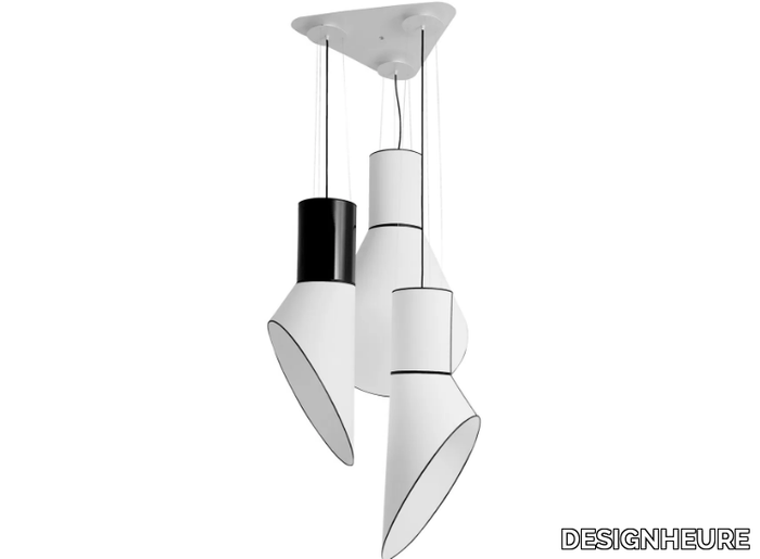 CARGO 3 PETIT - LED steel and PVC pendant lamp _ DESIGNHEURE