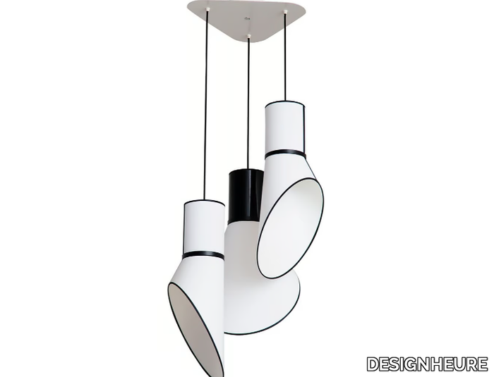 CARGO 3 GRAND - LED steel and PVC pendant lamp _ DESIGNHEURE