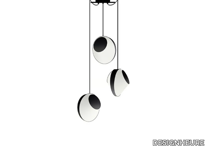 REEF 3 PETIT - LED fabric pendant lamp _ DESIGNHEURE