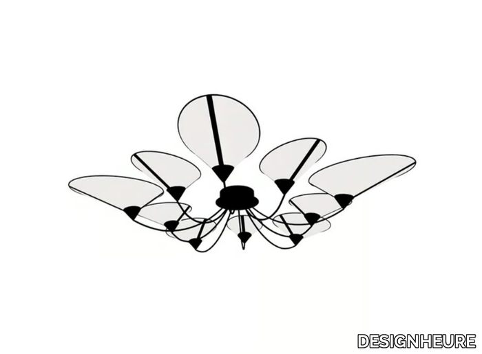 SHIELD 10 MOYEN - LED fabric ceiling lamp _ DESIGNHEURE