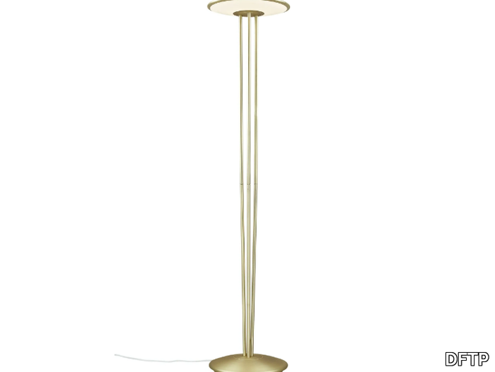 BLANCHE - LED Satin brass floor lamp _ DFTP