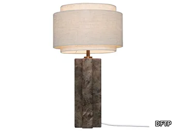 TAKAI - Linen and marble table lamp _ DFTP