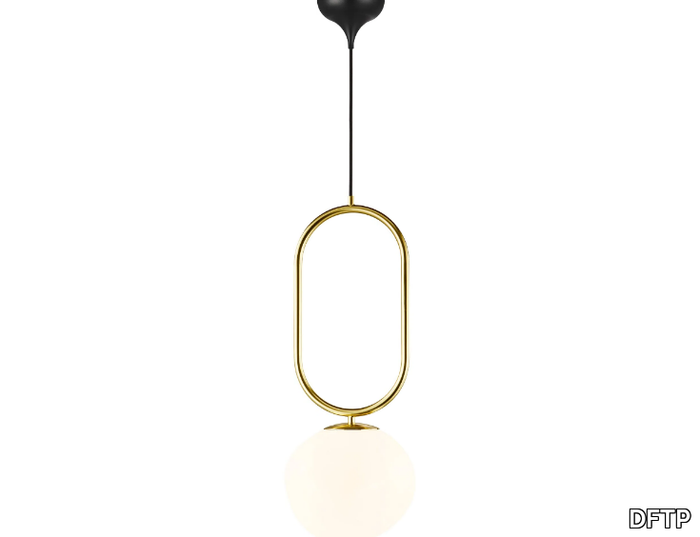 SHAPES - Dimmable opal glass pendant lamp _ DFTP