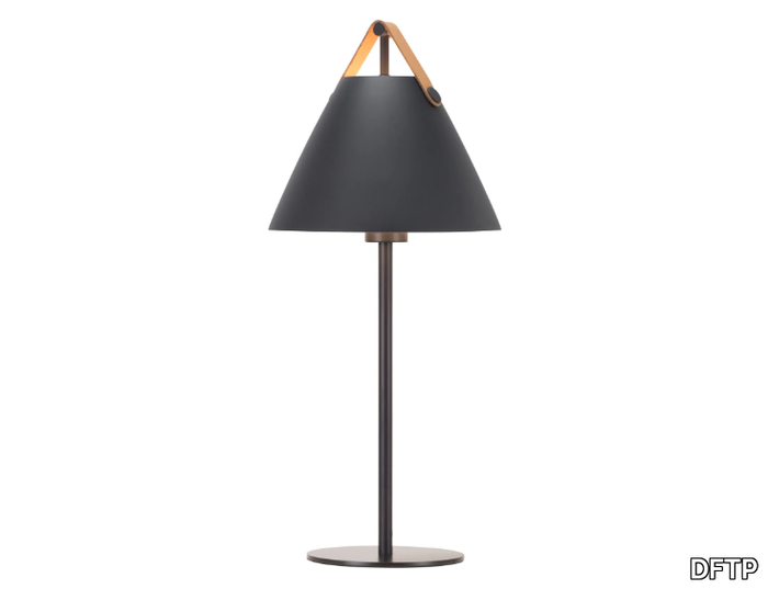 STRAP - Metal and leather table lamp _ DFTP