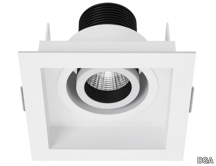 MIRUM QR - Recessed LED round metal spotlight _ DGA