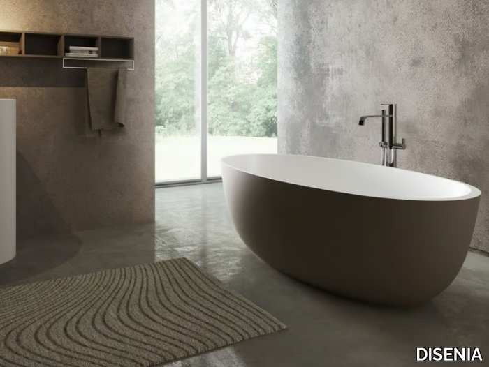 ROUND - Freestanding oval bathtub _ DISENIA