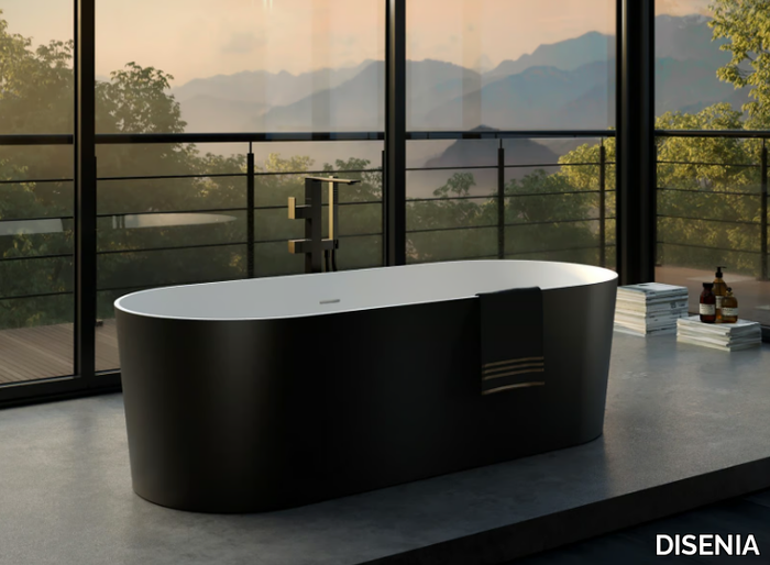 DELUXE - Freestanding oval Aquatek bathtub _ DISENIA