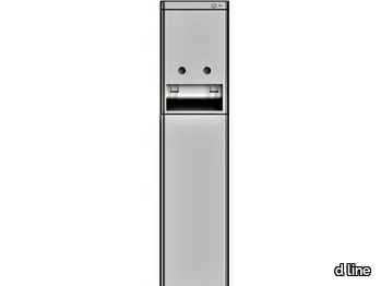 SANITARY PANEL HZ - Waste bin and towel dispenser in stainless steel _ d line