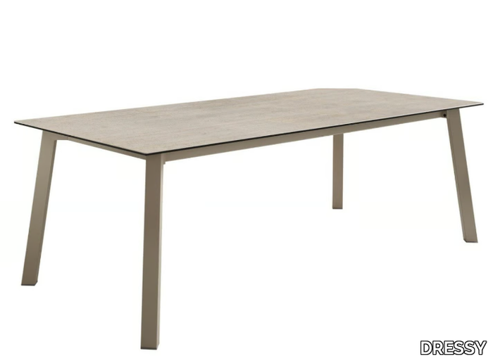 MERLOT - Rectangular ceramic dining table _ DRESSY