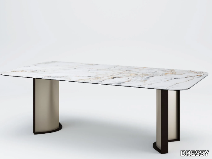 PARKER - Rectangular ceramic dining table _ DRESSY