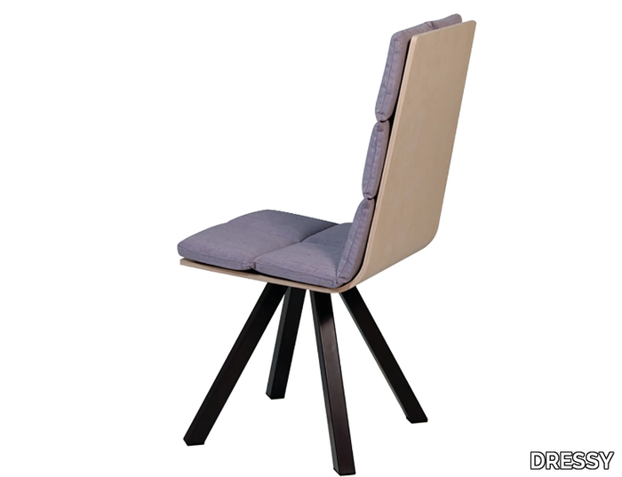 MARAIS H2-H3 - Trestle-based chair with integrated cushion _ DRESSY