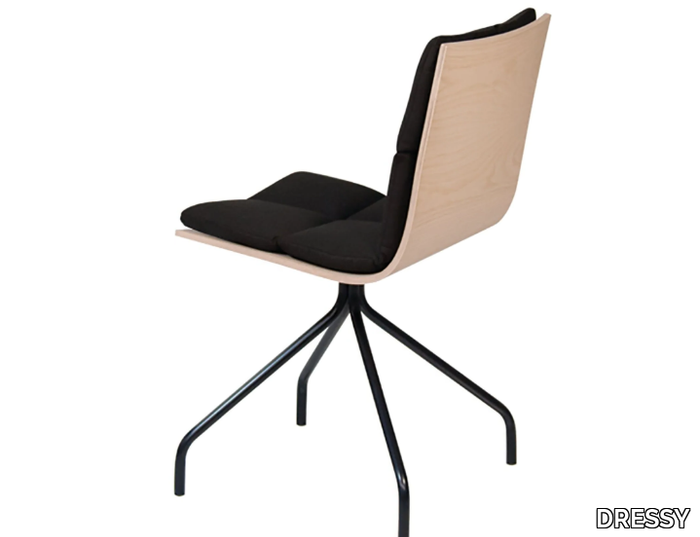 ARA B1 - Trestle-based chair with integrated cushion _ DRESSY