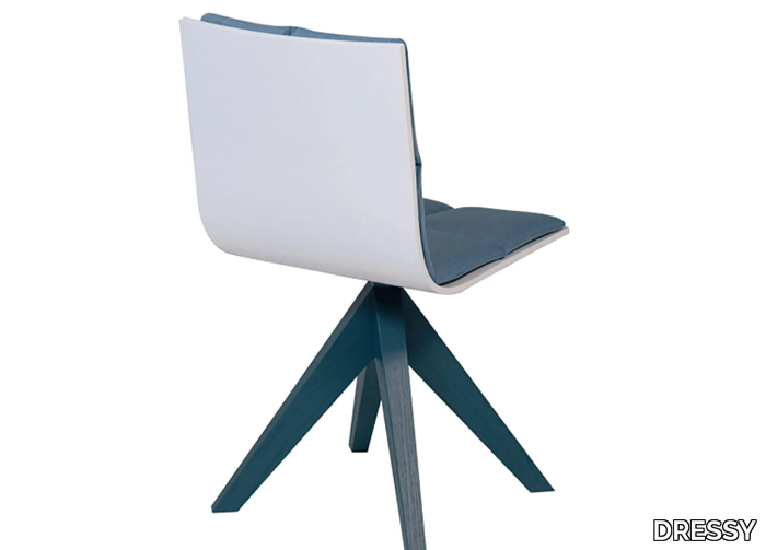 TAIGA B1 - Trestle-based chair with integrated cushion _ DRESSY