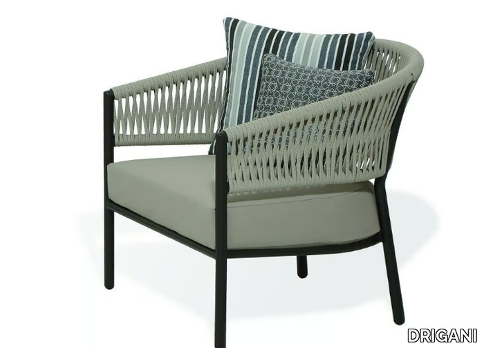 BELIZE - Aluminium armchair with armrests _ DRIGANI