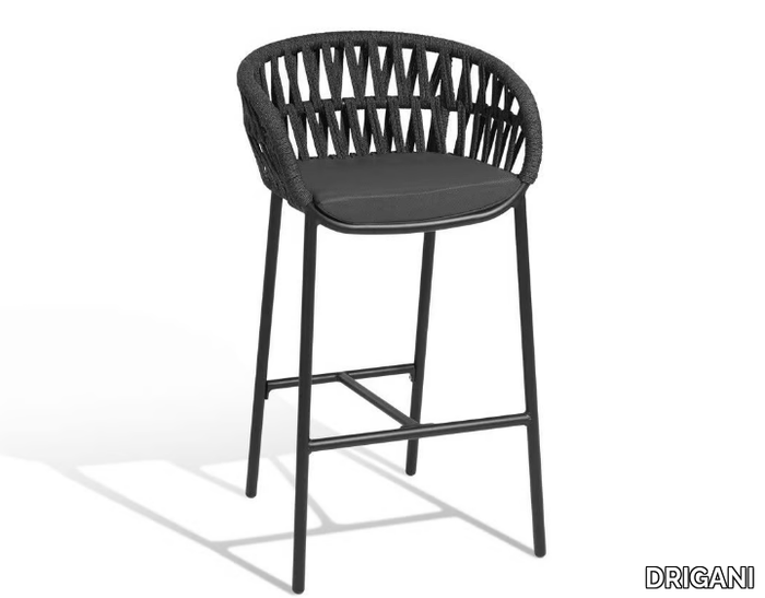 DROP - High garden stool with armrests _ DRIGANI