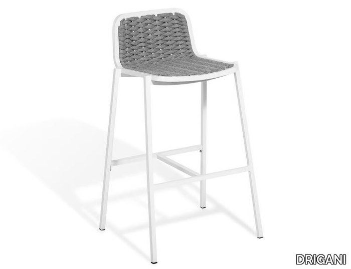 NIDA - High garden stool with back _ DRIGANI