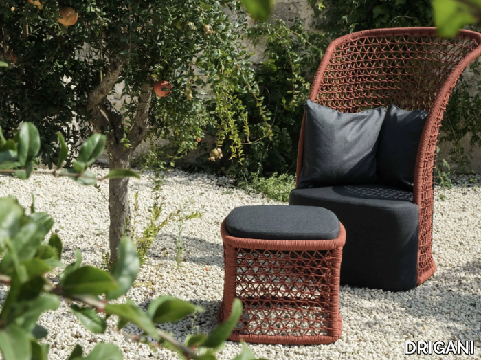 QUEEN - High-back garden armchair _ DRIGANI