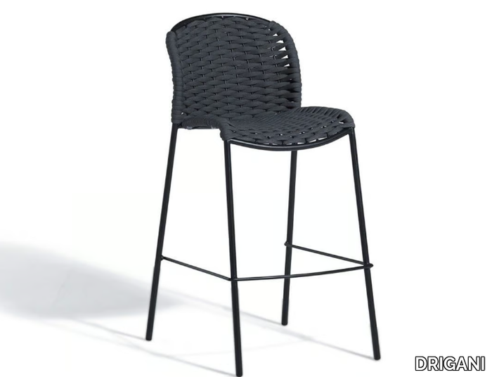 SLICK - High garden stool with back _ DRIGANI