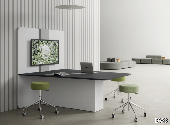 E-MEDIA - Melamine office desk / meeting table _ DVO