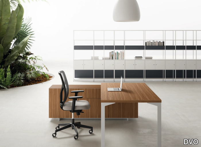 ENNA - Sectional melamine and plate office desk _ DVO