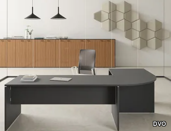 TREKO - L-shaped sectional melamine office desk _ DVO