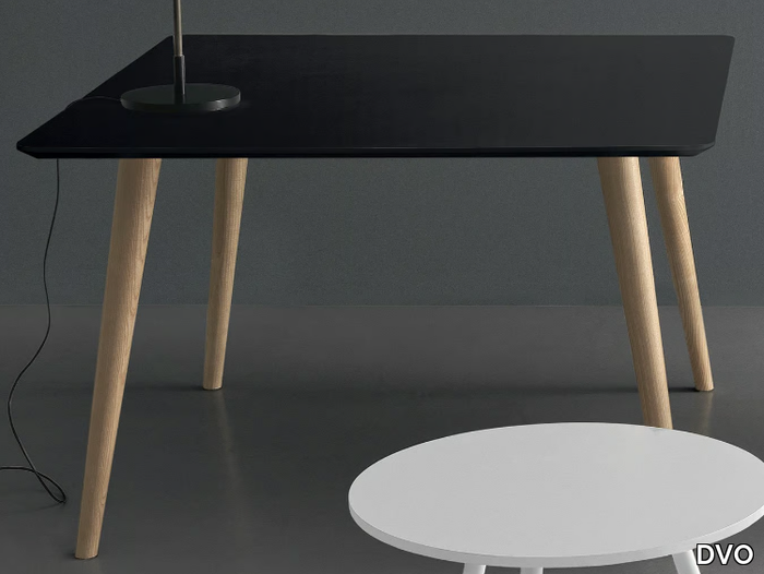 Square table - Square melamine dining table _ DVO