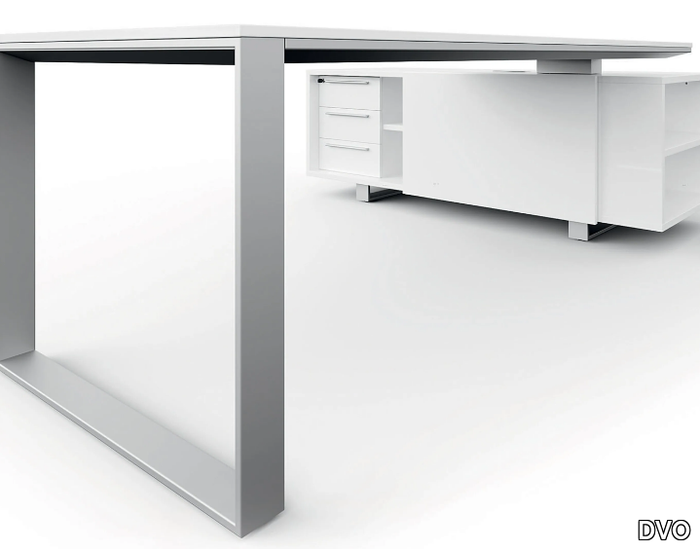 PLANETA - Sectional metal and glass office desk _ DVO